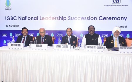 नवनिर्वाचित राष्ट्रीय सीआईआई-आईजीबीसी नेतृत्व भारत के हरित और नेट-ज़ीरो भवन निर्माण आंदोलन को देगा बढ़ावा