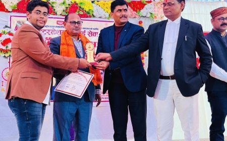 रवींद्रनाथ टैगोर अवॉर्ड (ग्लोबल पीस अवॉर्ड) से सम्मानित हुए अक्षित द्विवेदी